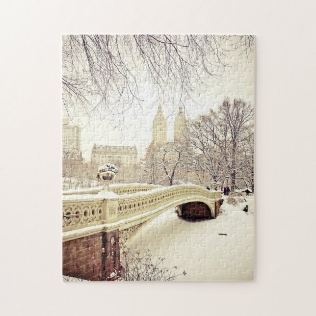 Central Park Snow - Winter New York Jigsaw Puzzle (Vertical)
