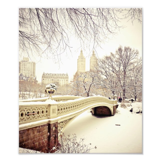Central Park Snow - Winter New York Photo Print (Front)