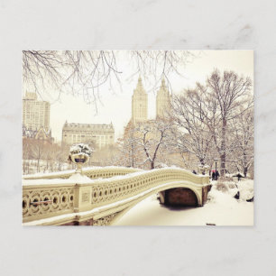 Central Park Snow - Winter New York Postcard