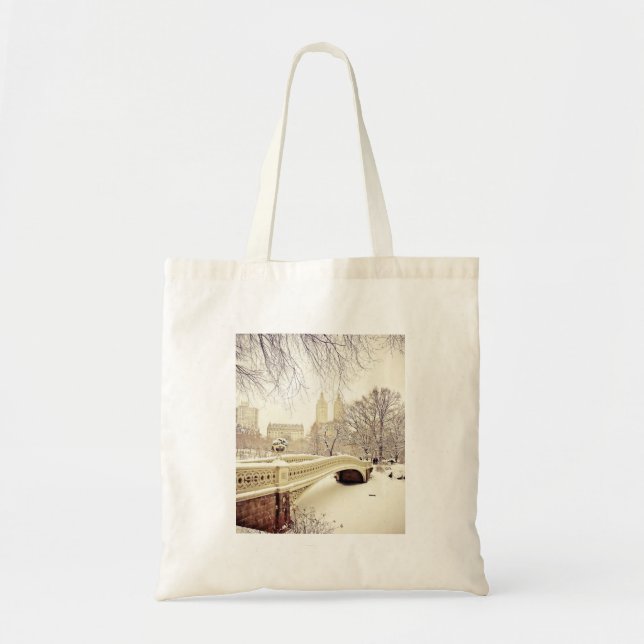 Central Park Snow - Winter New York Tote Bag (Front)