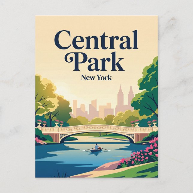 Central Park USA Postcard (Front)