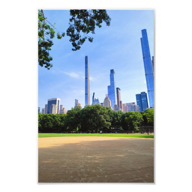 Central Park View – New York City Skyline Photogra Photo Print (Front)