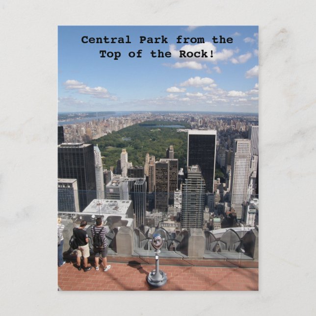 Central Park View Postcard (Front)