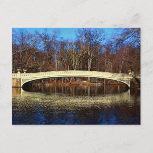 Central Park's Bow Bridge Photo Postcard