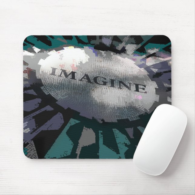 Central Park's Imagine, Graphic Image, Mouse Mat (With Mouse)