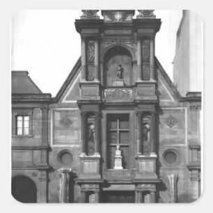 Central part of the main fa�ade square sticker