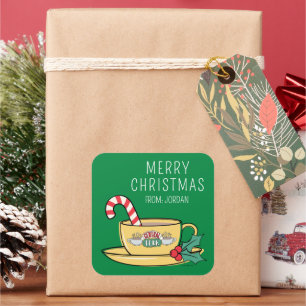 Central Perk Holiday Mug Christmas Gift Tag