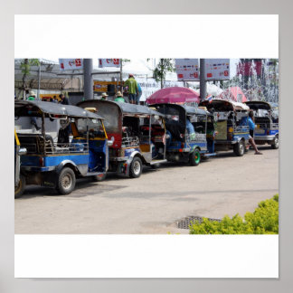 Central Plaza Tuk Tuks Poster