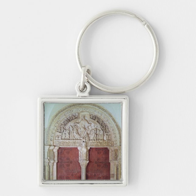 Central Portal Narthex Church Sainte-Madelaine Key Ring (Front)