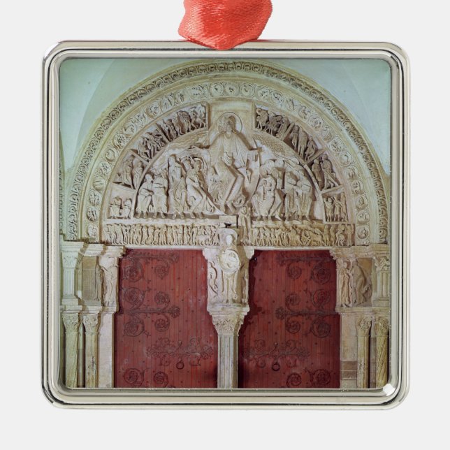 Central Portal Narthex Church Sainte-Madelaine Metal Tree Decoration (Front)
