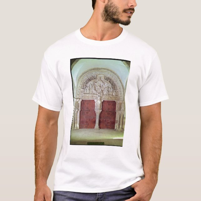 Central Portal Narthex Church Sainte-Madelaine T-Shirt (Front)