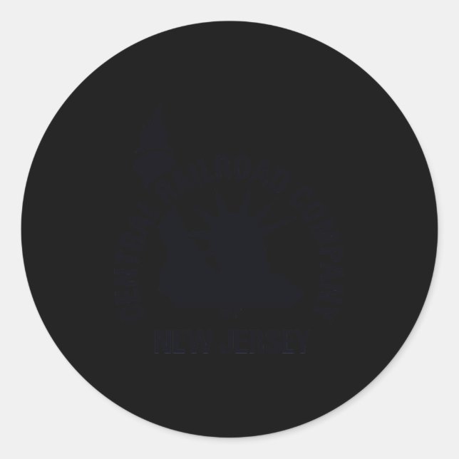 Central Railroad Of New Jersey 2 T Shirt  Classic Round Sticker (Front)