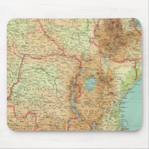 Central & Southern Africa with shipping routes Mouse Mat