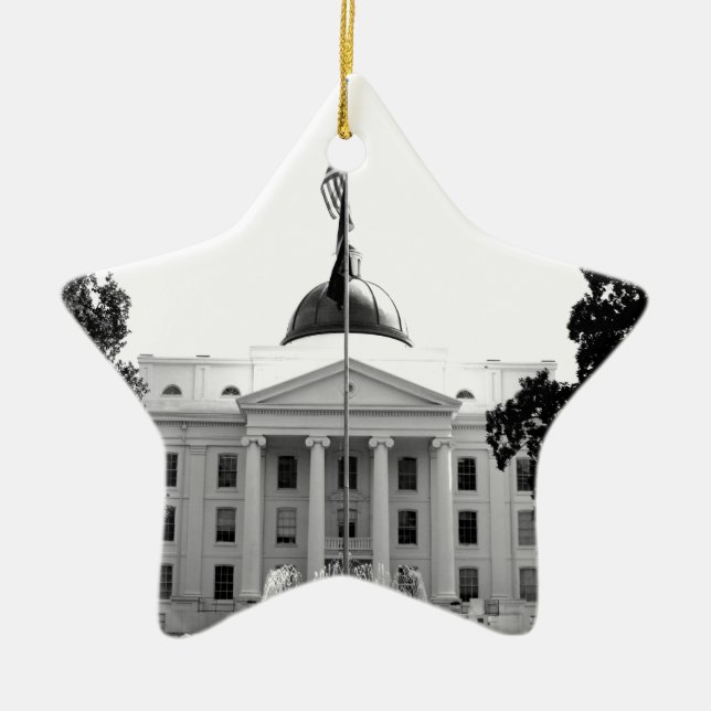 CENTRAL STATE HOSPITAL - MILLEDGEVILLE, GEORGIA CERAMIC TREE DECORATION (Front)