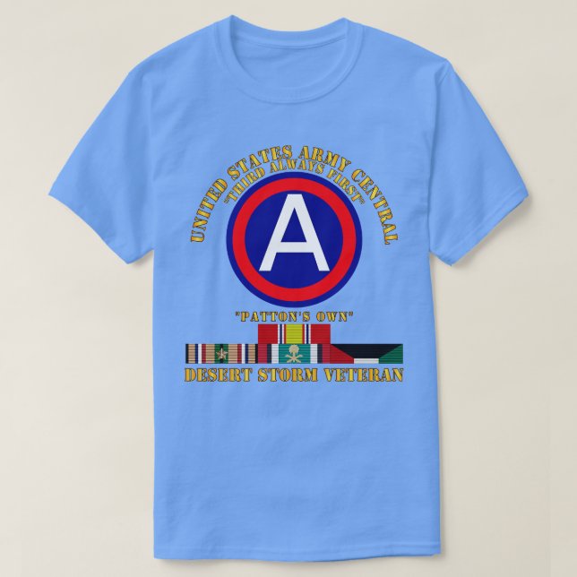 Central Third Desert Storm Veteran T-Shirt (Design Front)