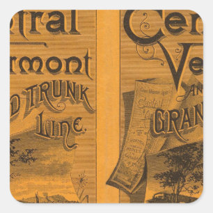 Central Vermont, Grand Trunk Line Square Sticker