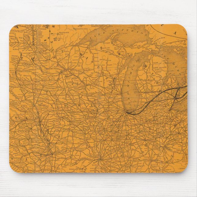 Central Vermont Railroad, connections Mouse Mat (Front)