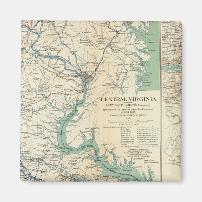 Central Virginia 18641865 Magnet (Front)