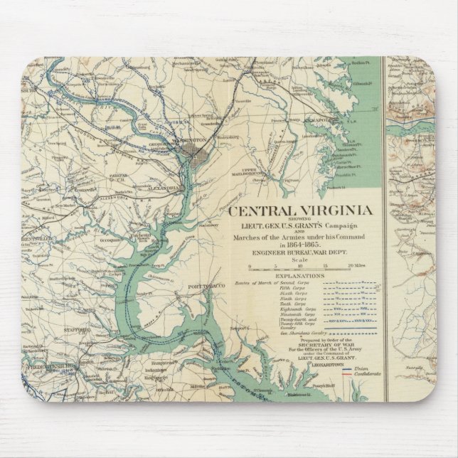 Central Virginia 18641865 Mouse Mat (Front)