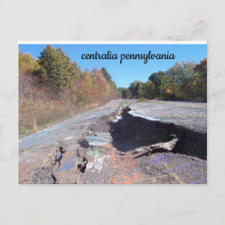 centralia pennsylvania graffiti road postcard