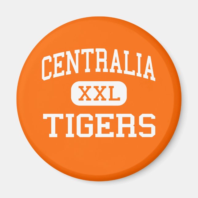 Centralia - Tigers - High - Centralia Washington Magnet (Front)