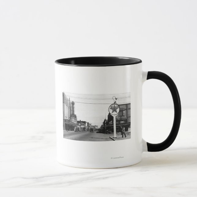 Centralia, WA Street Scene Town View Photograph Mug (Right)