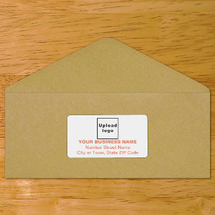 Centre Aligned Orange Text Business Shipping