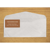 Centre Aligned Plain Texts Business Brown Shipping