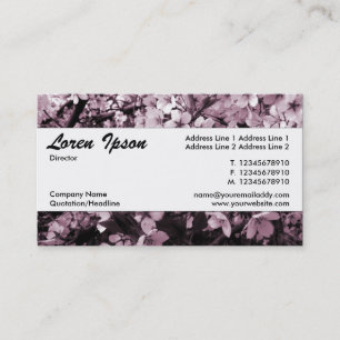 Centre Band 035 - Cherry Blossom Business Card