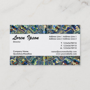 Centre Band 040 - Blue Ripples Business Card