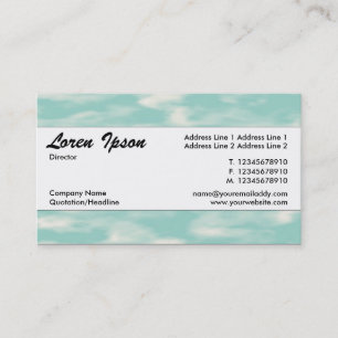 Centre Band 043 - Sky Business Card