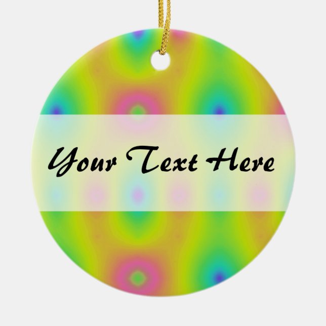 Centre Band 06 Ceramic Tree Decoration (Front)