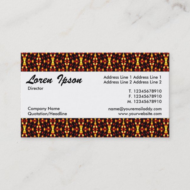 Centre Band 074 Business Card (Front)