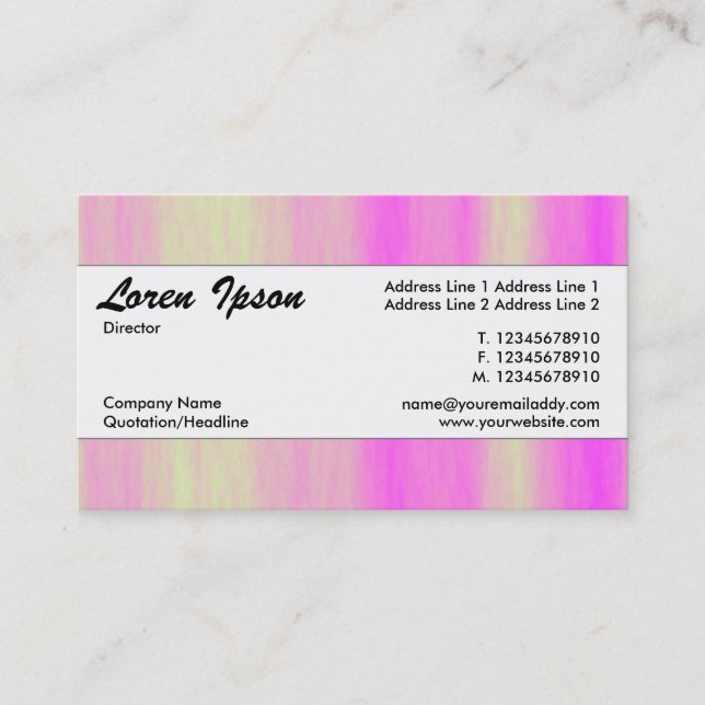 Centre Band 081 Business Card (Front)