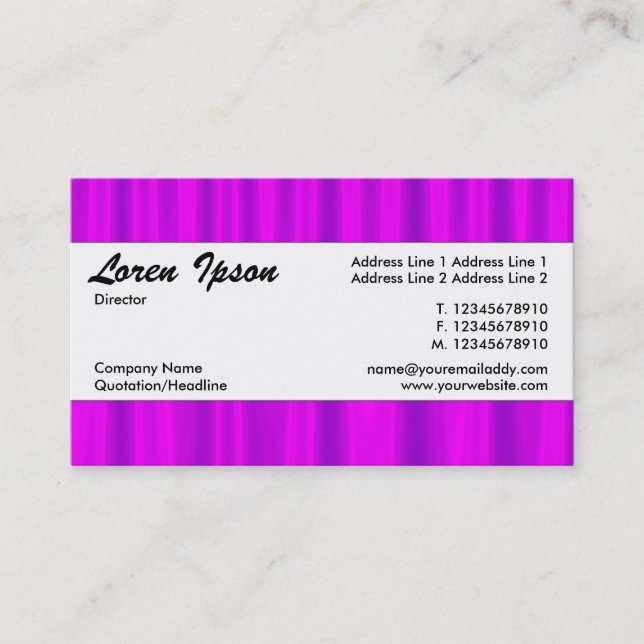 Centre Band 086 Business Card (Front)