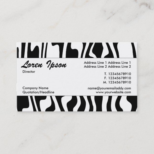 Centre Band 106 Business Card (Front)