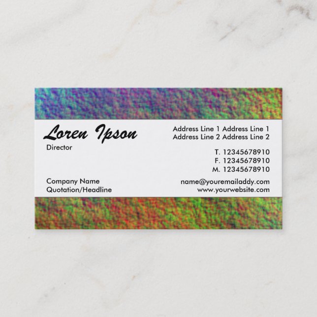 Centre Band 109 Business Card (Front)