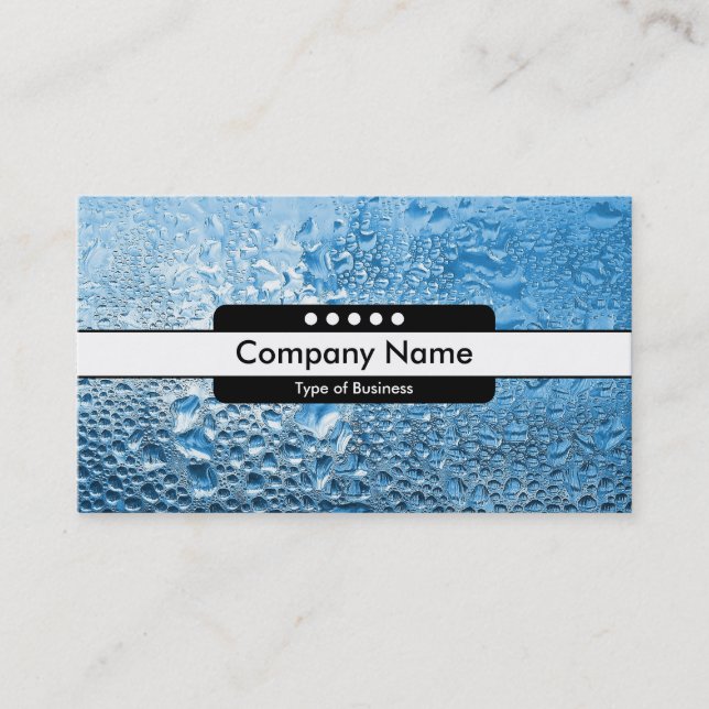 Centre Band 5 Spots - Blue Water II Business Card (Front)