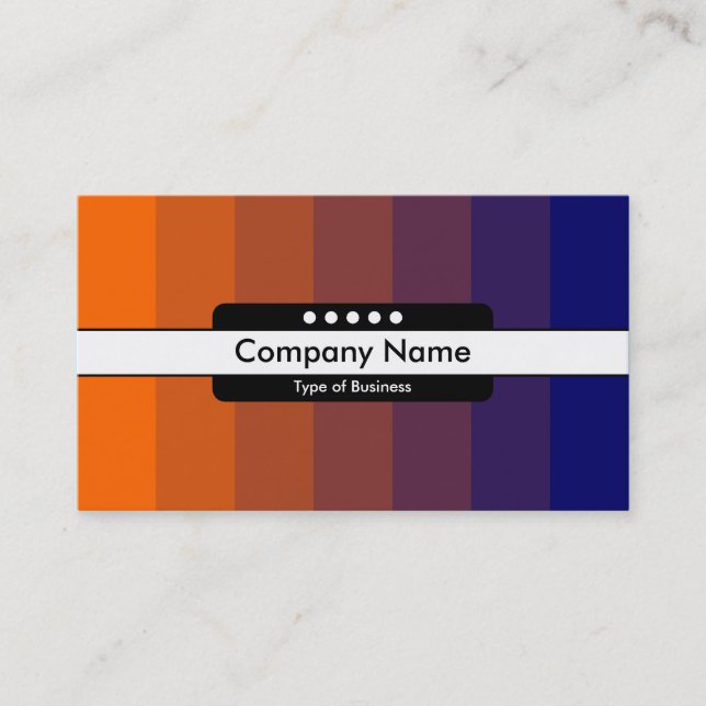 Centre Band 5 Spots - Colour Transition Business Card (Front)