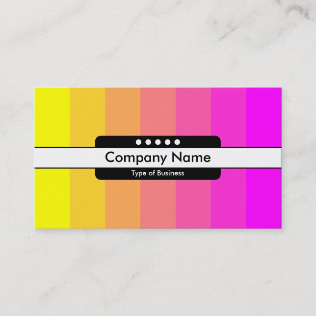 Centre Band 5 Spots - Colour Transition Business Card (Front)