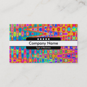 Centre Band 5 Spots - Colourful Abstract Business Card