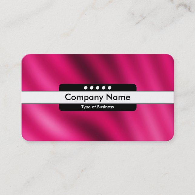 Centre Band 5 Spots - Crimson Gradient Business Card (Front)
