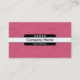 Centre Band 5 Spots - Crimson Paper Texture Business Card