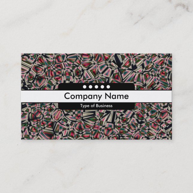 Centre Band 5 Spots - Faceted Business Card (Front)