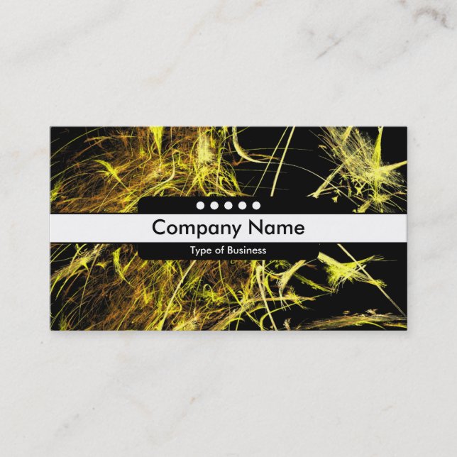 Centre Band 5 Spots - Fractal Flame 02 Business Card (Front)