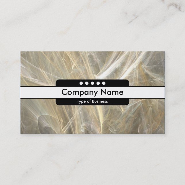 Centre Band 5 Spots - Fractal Flame Business Card (Front)