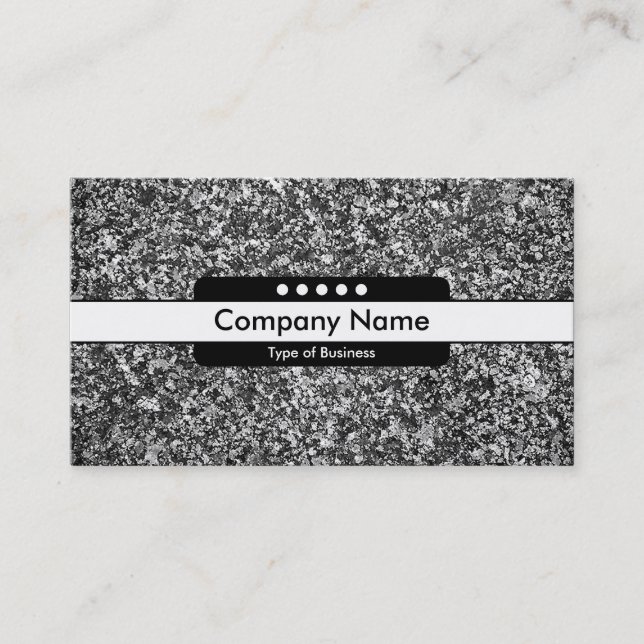 Centre Band 5 Spots - Granite Business Card (Front)