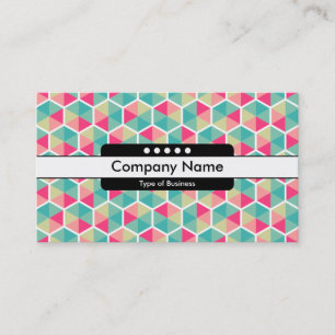 Centre Band 5 Spots - Hexagon Pattern 02 Business Card