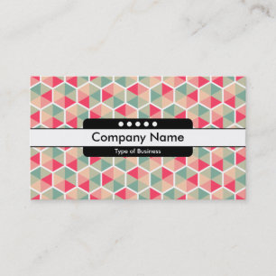 Centre Band 5 Spots - Hexagon Pattern 04 Business Card