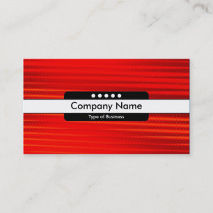 Centre Band 5 Spots - Hot Red Business Card